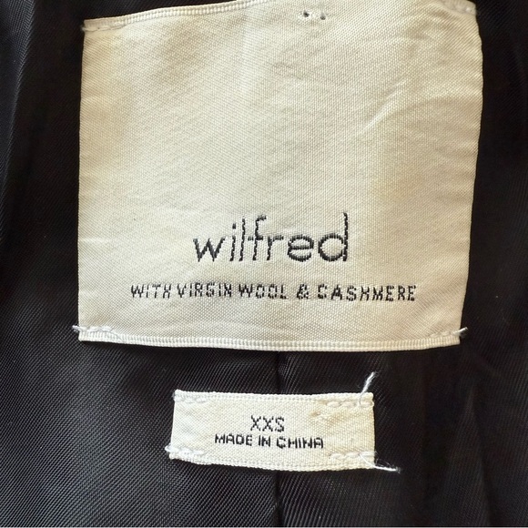 Aritzia Wilfred Cocoon Coat Virgin Wool & Cashmere Blend in Slate Gray Size XXS - Picture 6 of 16